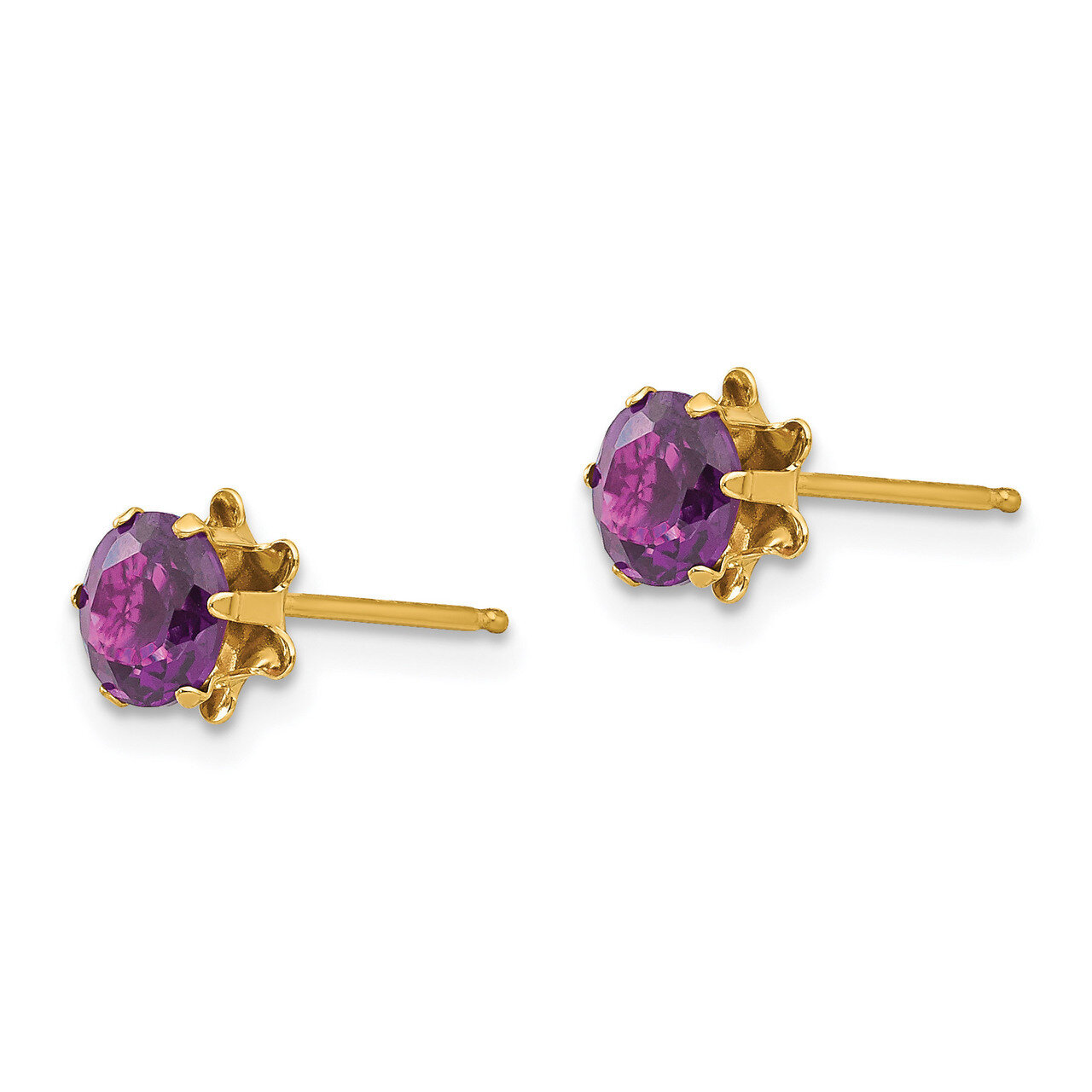 5mm Alexandrite June Earrings - 14k Gold SE176 by Madi K, MPN: SE176, 886774997636