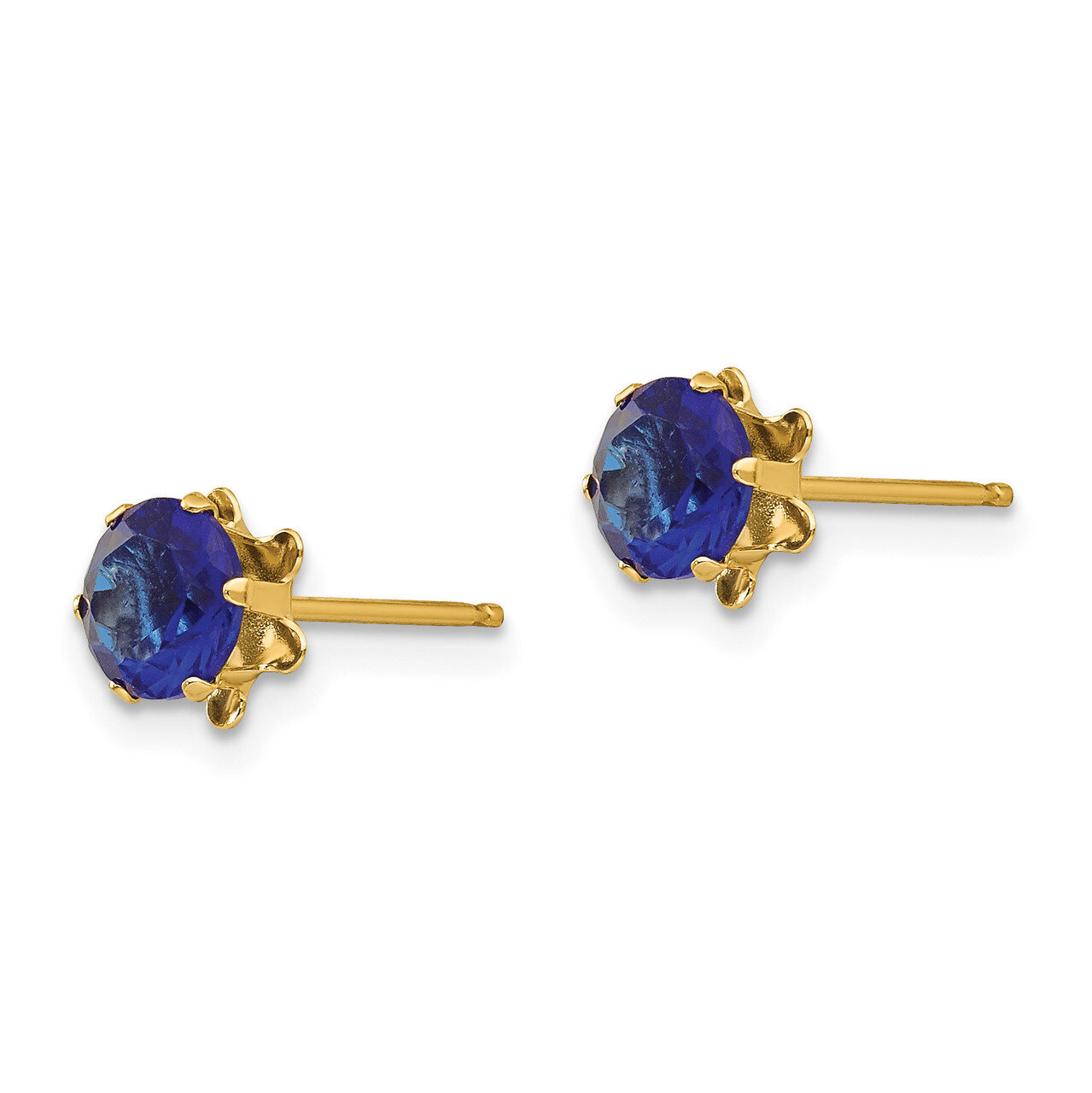 5mm Sapphire September Earrings - 14k Gold SE179 by Madi K, MPN: SE179, 886774997667