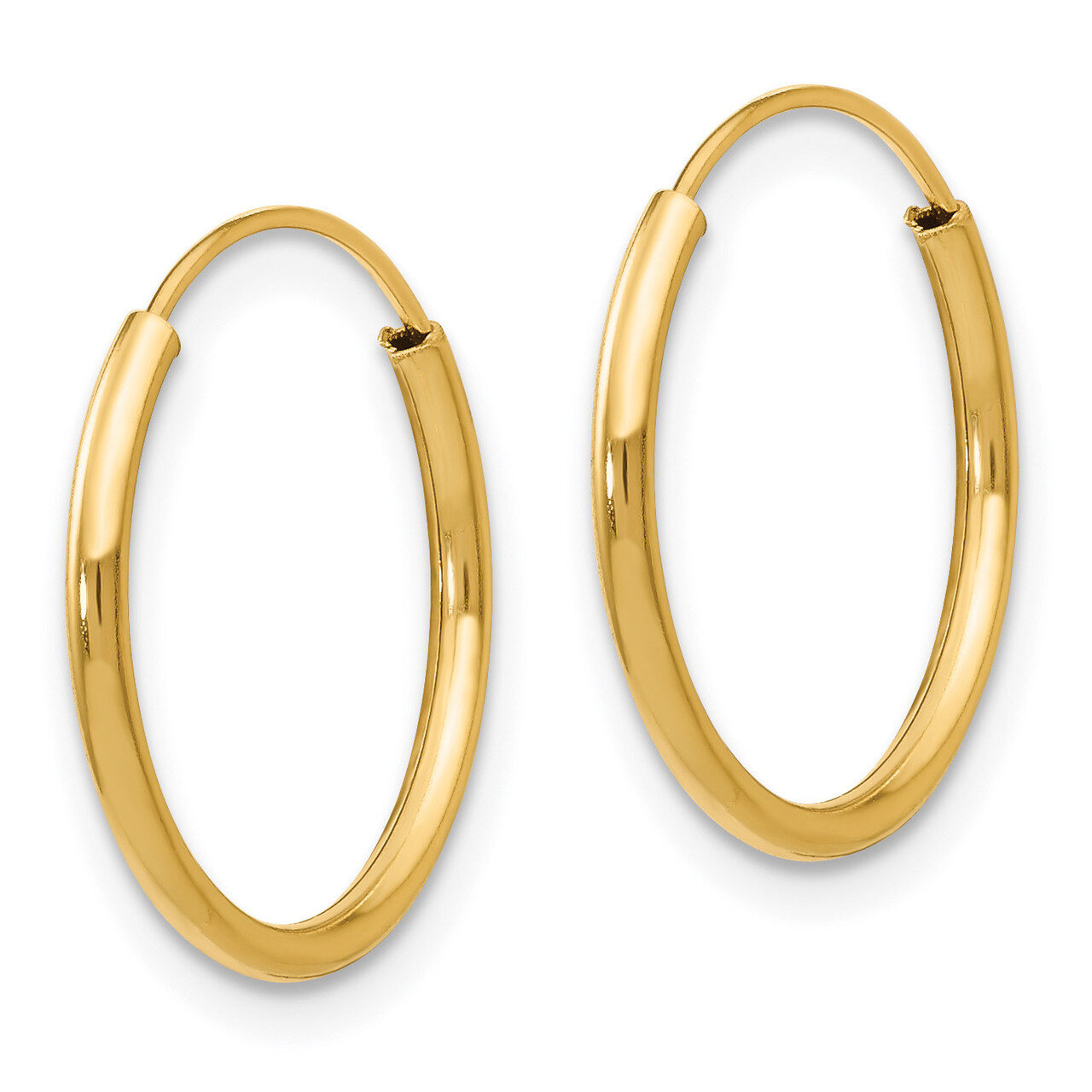 Endless Hoop Earrings - 14k Gold SE186