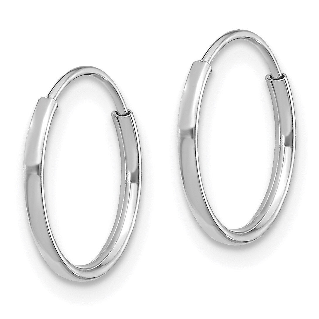 Endless Hoop Earrings - 14k White Gold SE190