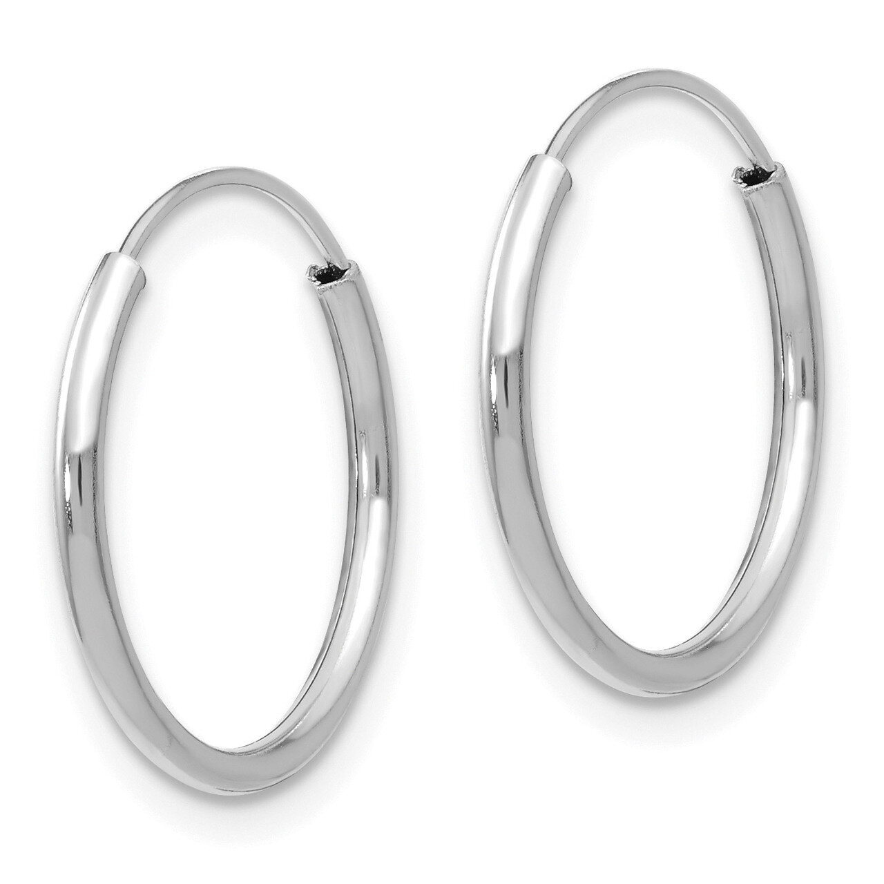 Endless Hoop Earrings - 14k White Gold SE192 by Madi K, MPN: SE192, 883957563114