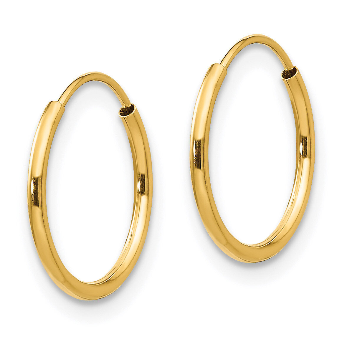 Endless Hoop Earrings - 14k Gold SE194
