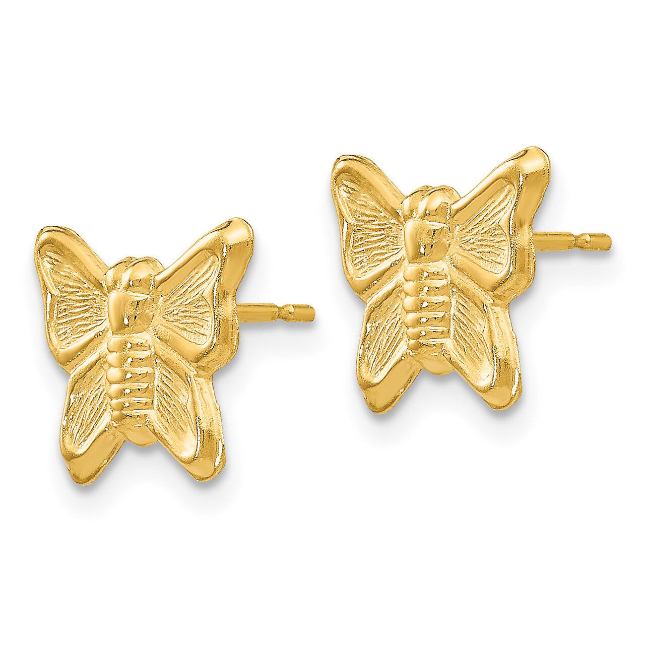 Butterfly Post Earrings - 14k Gold SE2033