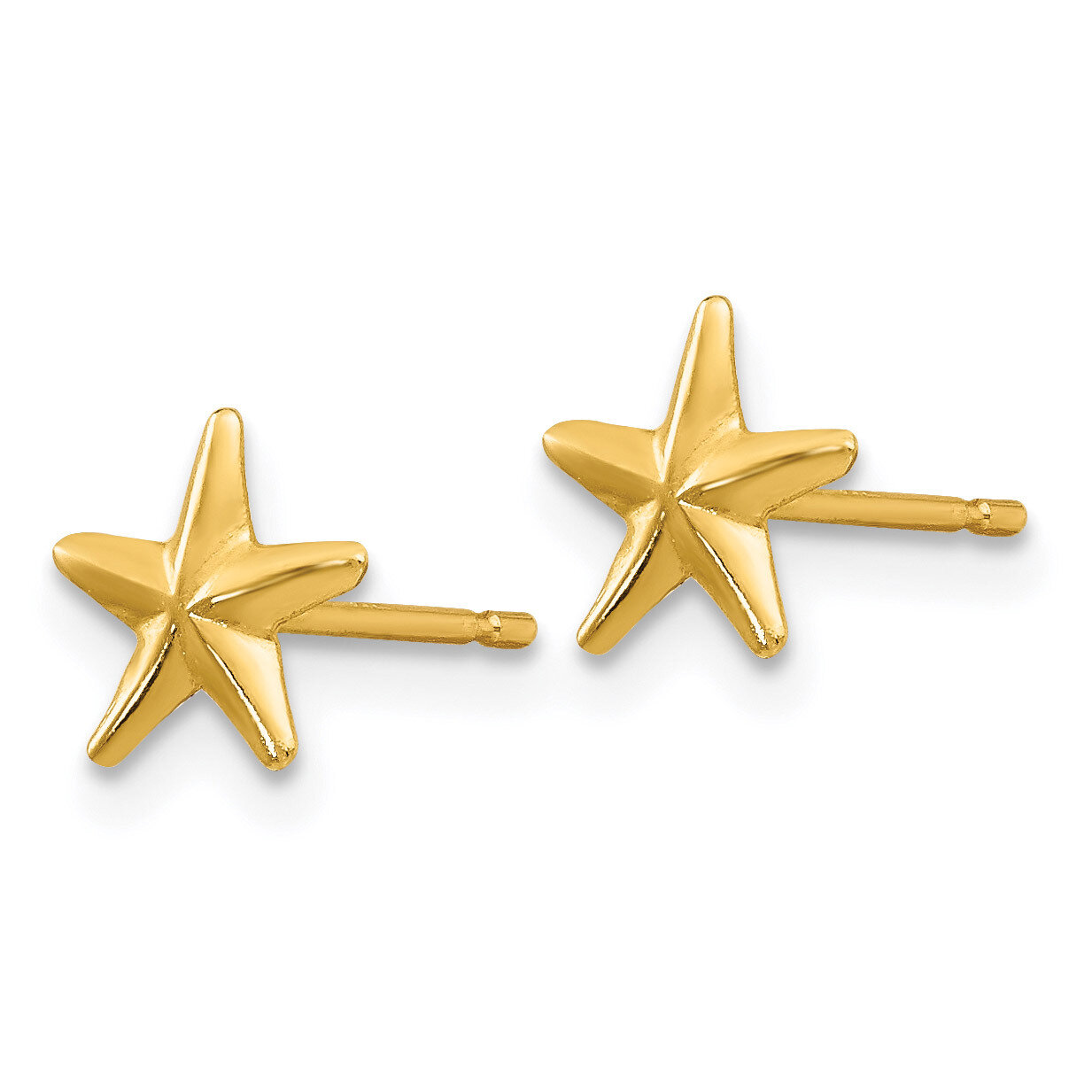 Star Post Earrings - 14k Gold SE2036 by Madi K, MPN: SE2036, 886774999029