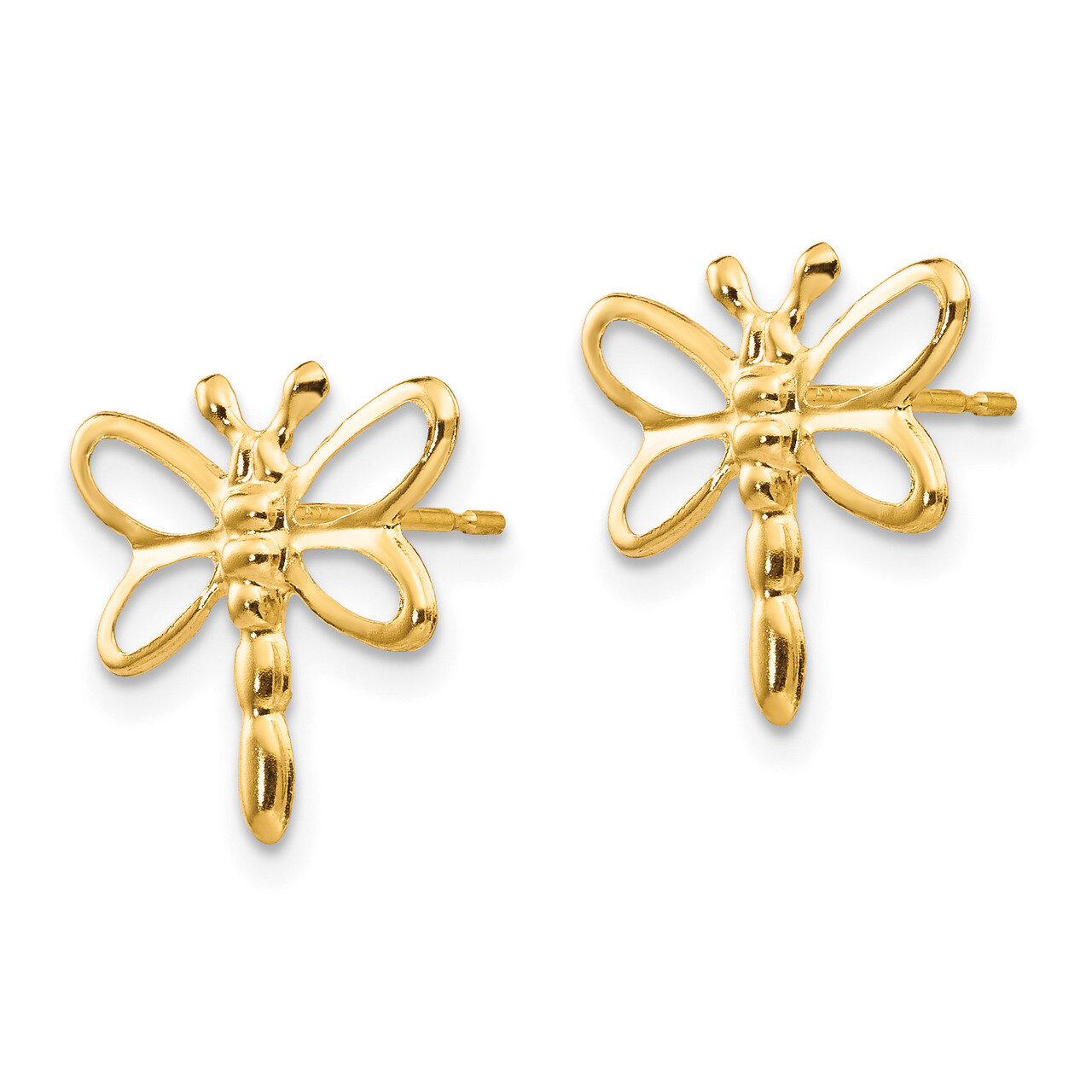 Dragonfly Post Earrings - 14k Gold SE2053