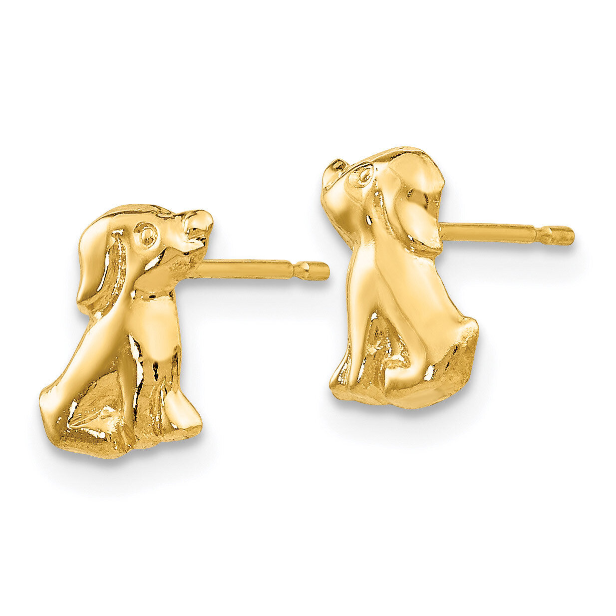 Dog Post Earrings - 14k Gold SE2054 by Madi K, MPN: SE2054, 883957005812