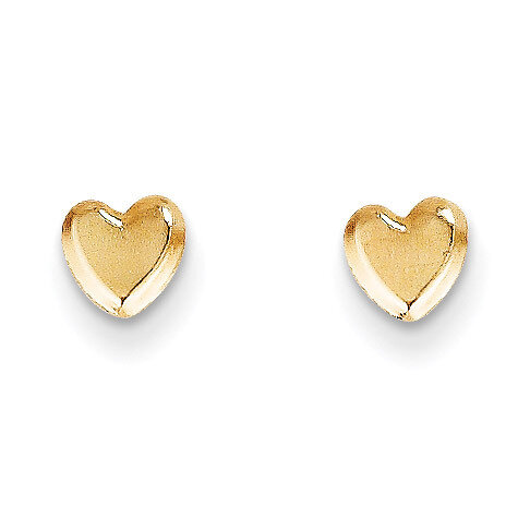 Heart Post Earrings - 14k Gold SE2214