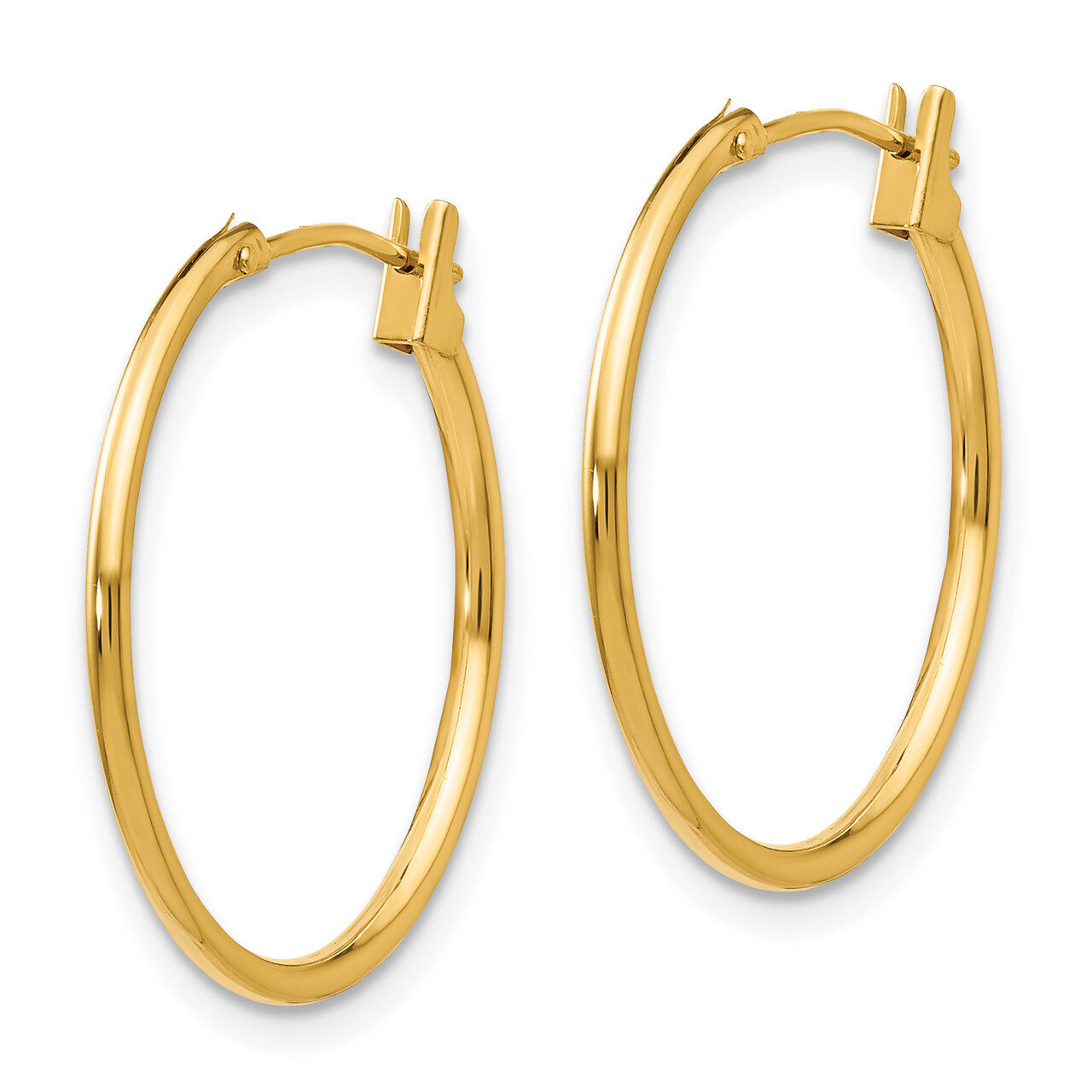 1mm Hoop Earrings - 14k Gold SE223