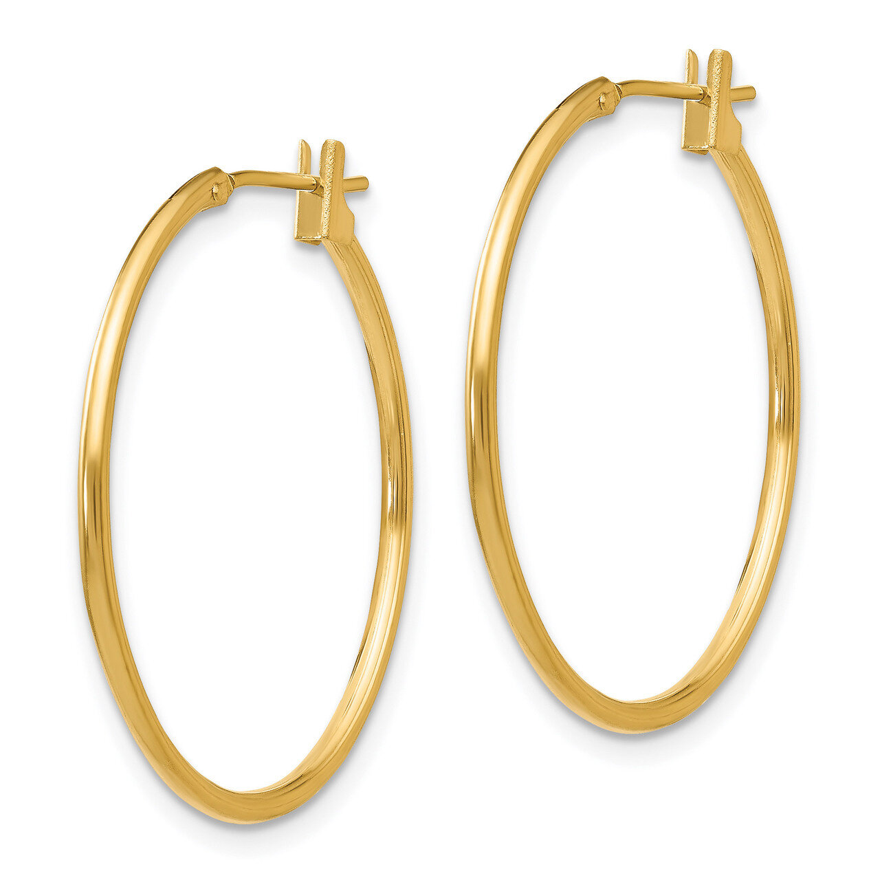 1mm Hoop Earrings - 14k Gold SE224