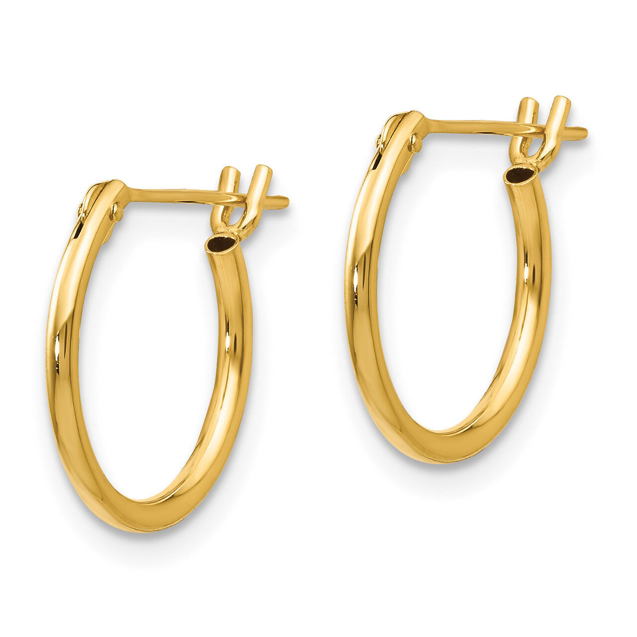 1.25mm Half Hoop Earrings - 14k Gold SE233