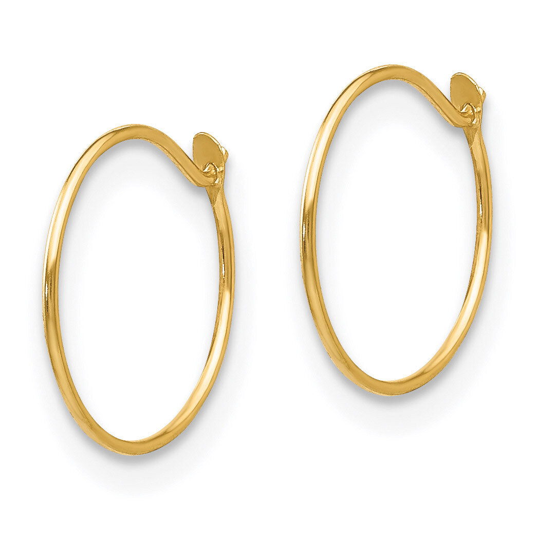 Small Baby Endless Hoop Earrings - 14k Gold SE338