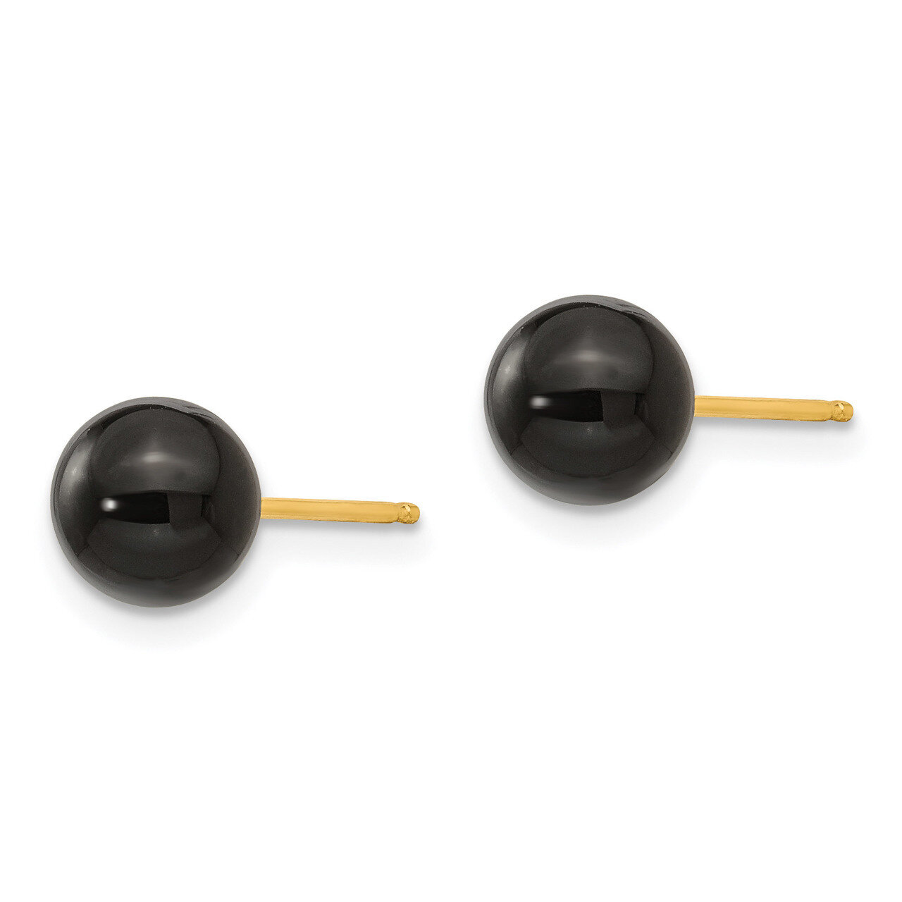 Onyx Bead Earrings - 14k Gold SE369 by Madi K, MPN: SE369, 191101703294