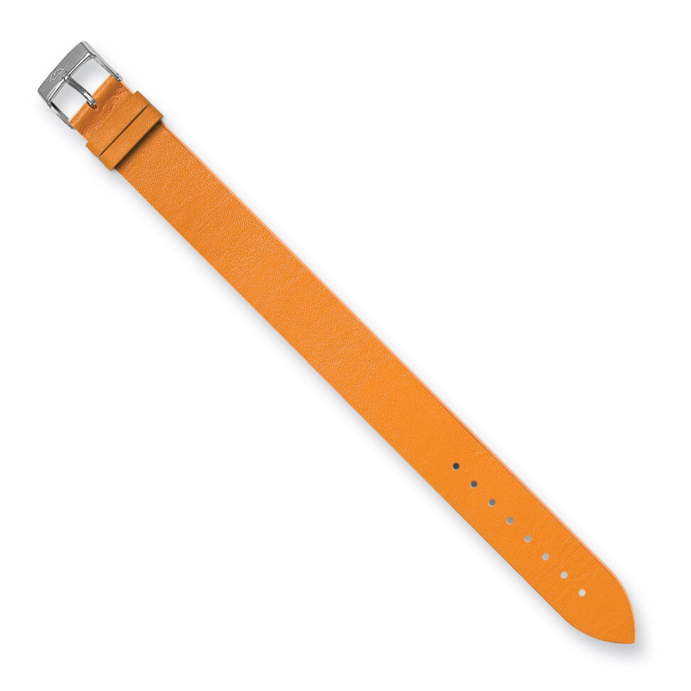 Moog Orange Smooth Satin Finish Calf Leather Watch Band, MPN: CS-08,