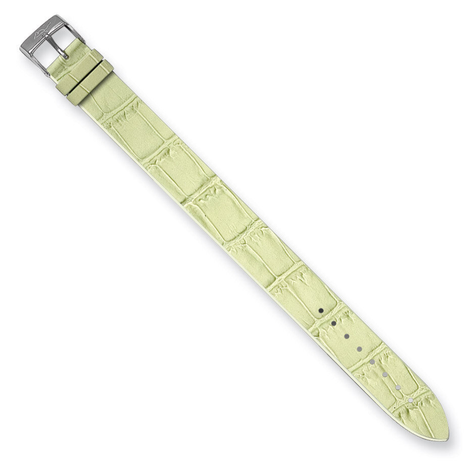 Moog Mint Green Alligator Texture Matte Finish Calf Leather Watch Band