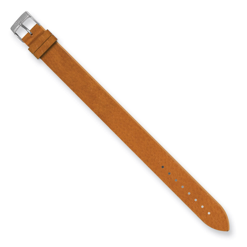 Moog Orange Suede Finish Genuine Leather Watch Band, MPN: PE-01,