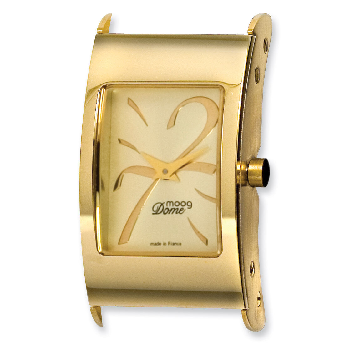 Moog Gold-tone Stainless Steel Gold Dial Gold-tone 7-2 Markers Watch Only