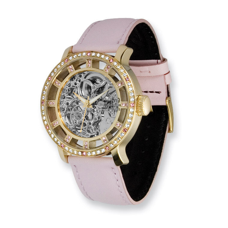 Moog Chameleon Swarovski Bezel Pink Strap Watch - Fashionista