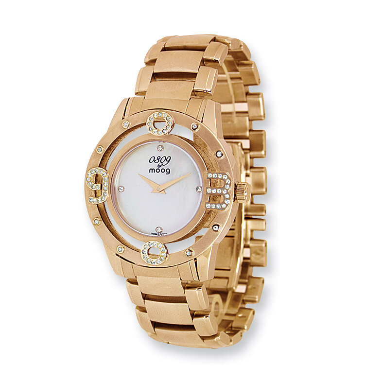 Moog Mother of Pearl Dial IP-plated Watch - Fashionista