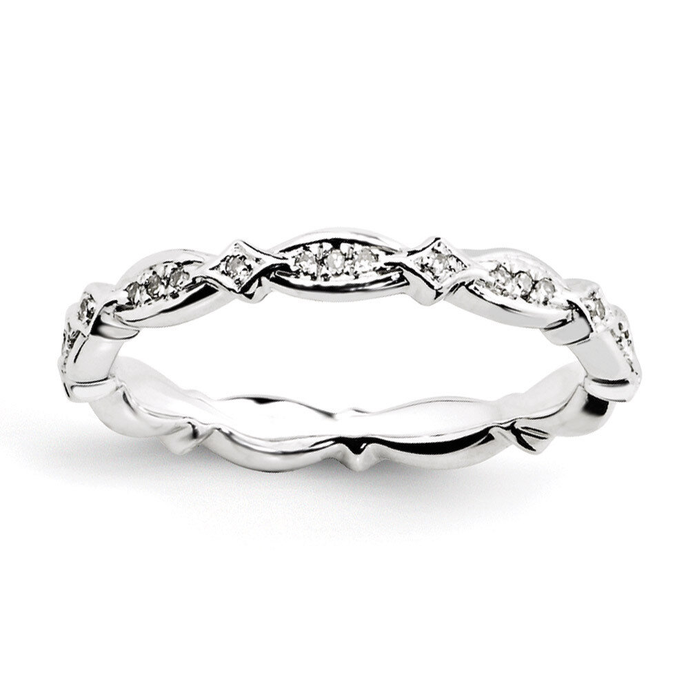 Diamond Ring - Sterling Silver QSK1046