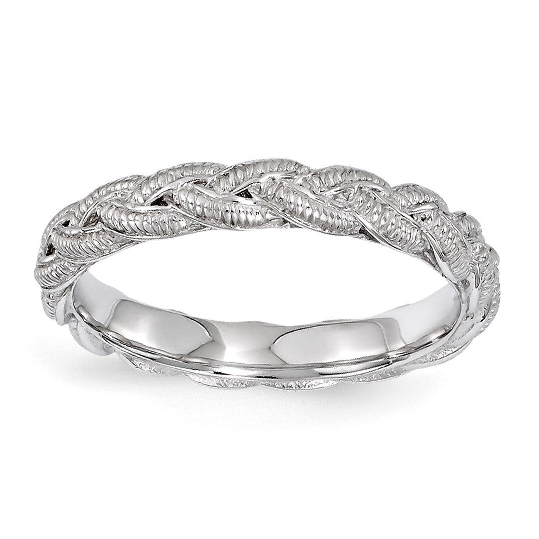 Twist Ring - Sterling Silver Rhodium-plated QSK1559, MPN: QSK1559, 886774211602