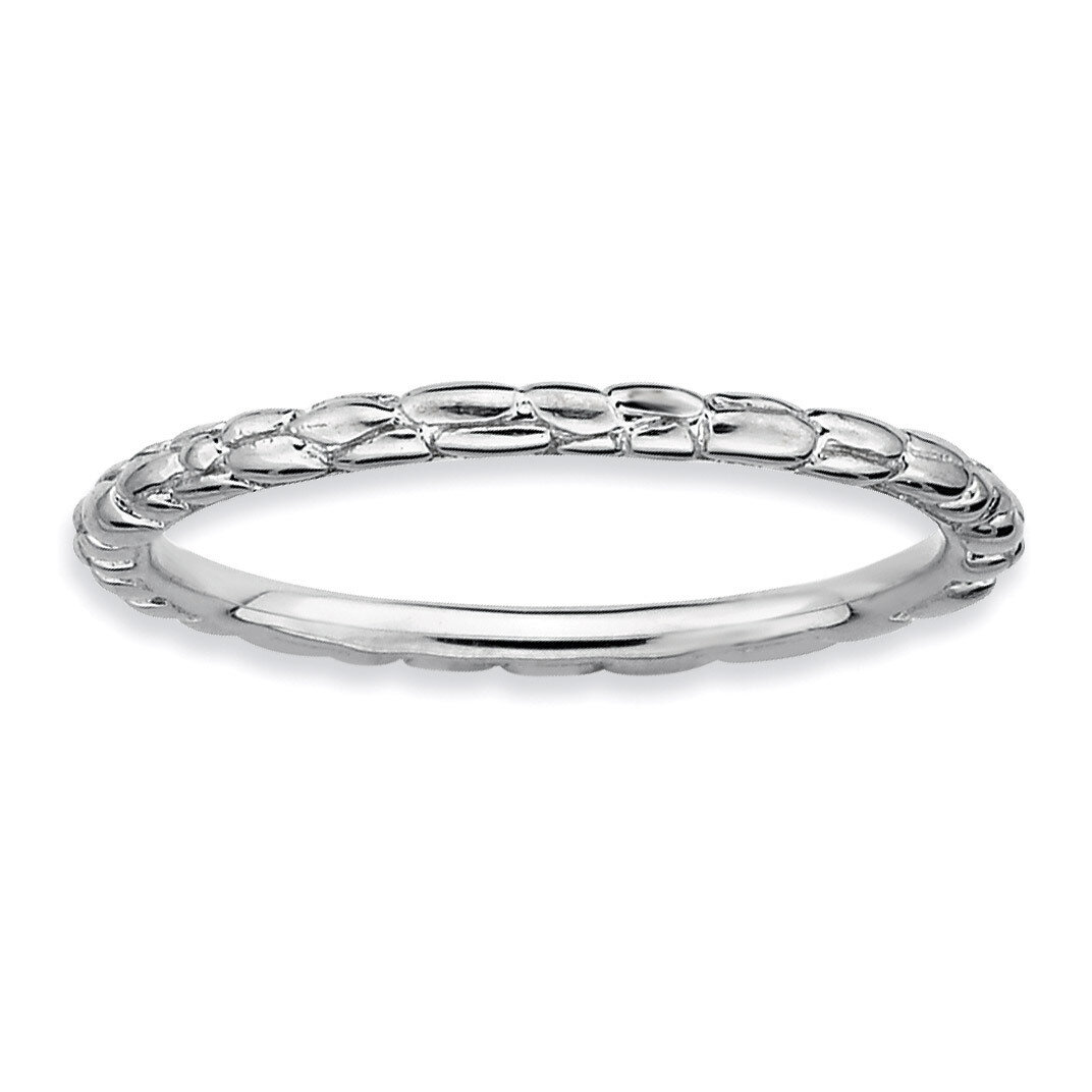 Twisted Ring - Sterling Silver Rhodium-plated QSK179, MPN: QSK179, 883957124049