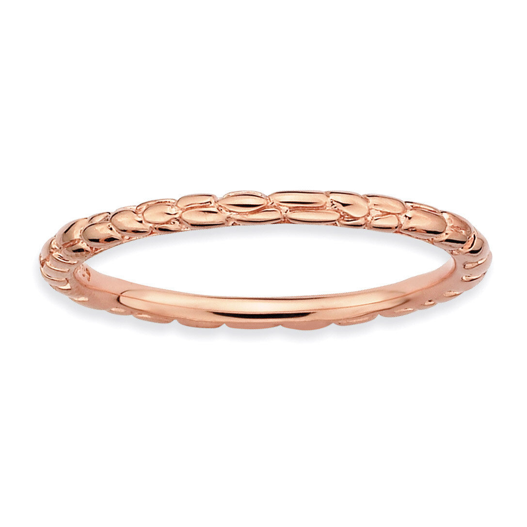 Pink-plated Twisted Ring - Sterling Silver QSK180, MPN: QSK180, 883957124124