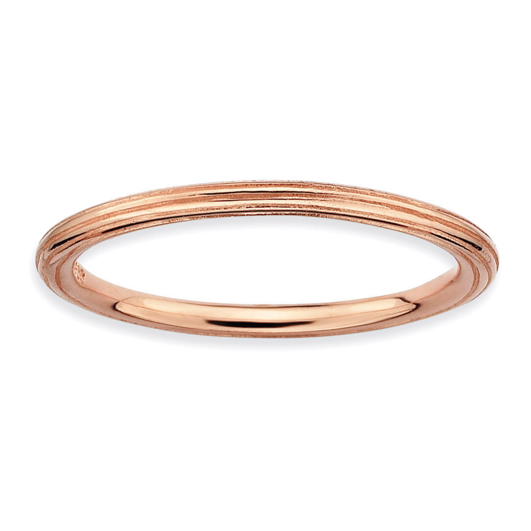 Pink-plated Step-down Ring - Sterling Silver QSK184, MPN: QSK184, 886774214856