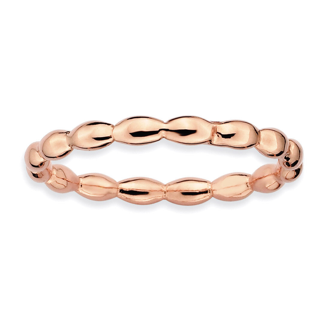 Pink-plated Rice Ring - Sterling Silver QSK216, MPN: QSK216, 883957138053