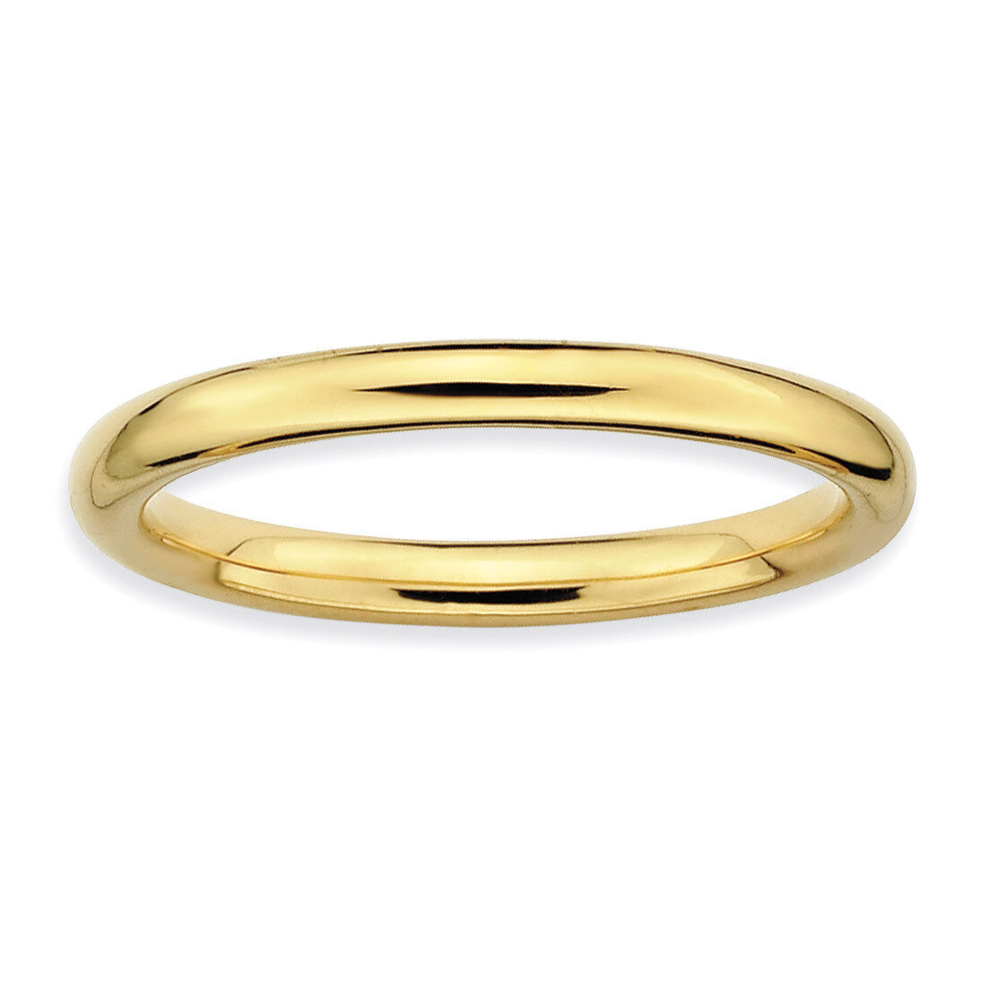 Gold-plated Polished Ring - Sterling Silver QSK230, MPN: QSK230, 883957145938