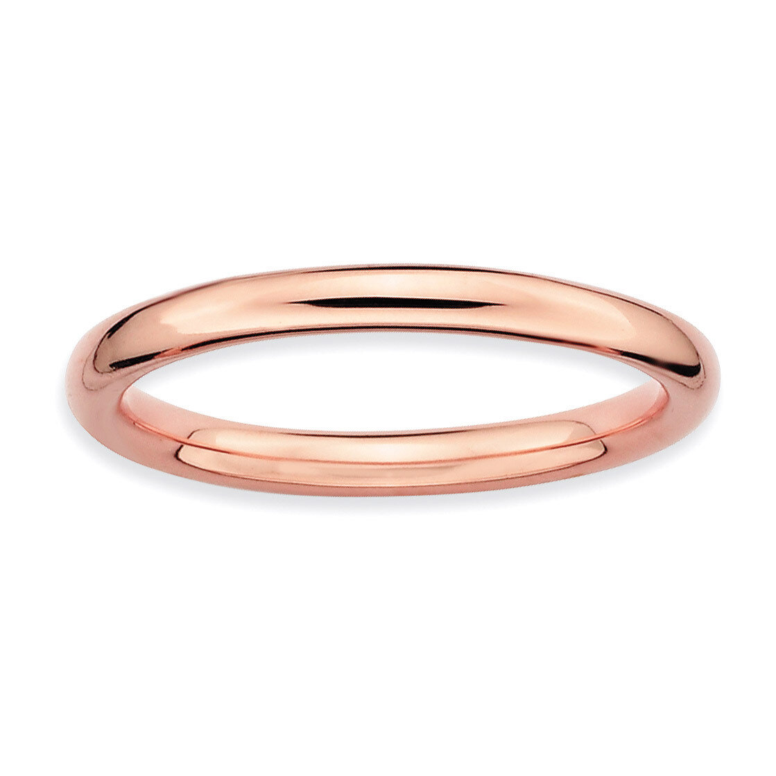 Pink-plated Polished Ring - Sterling Silver QSK232, MPN: QSK232, 883957146065