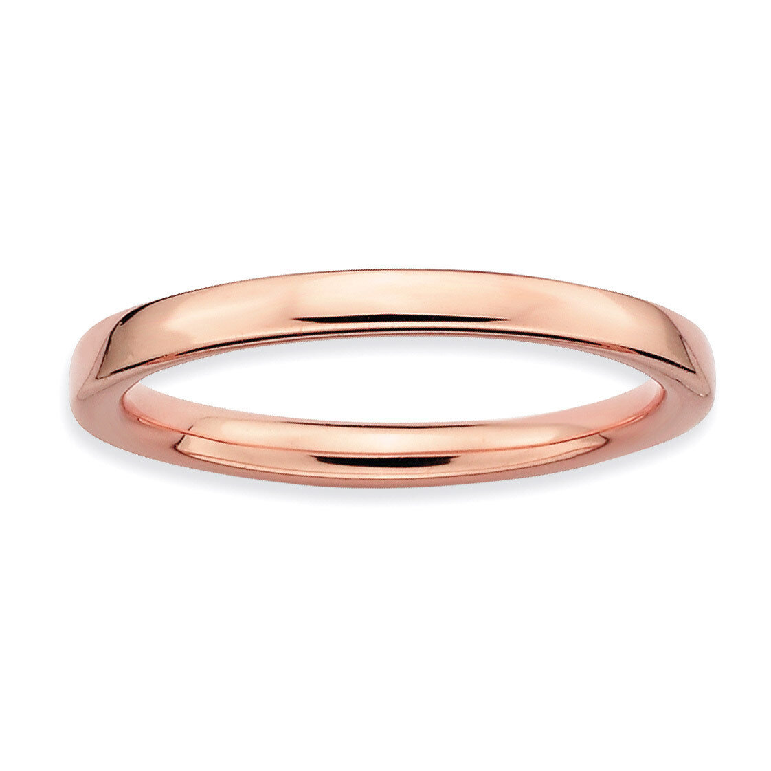 Pink-plated Polished Ring - Sterling Silver QSK240, MPN: QSK240, 883957156118
