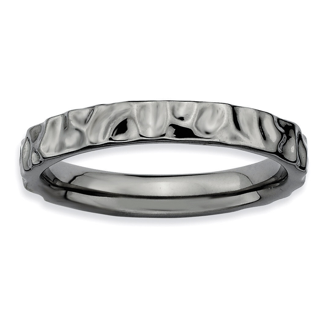 Black-plated Ring - Sterling Silver QSK261, MPN: QSK261, 883957101989