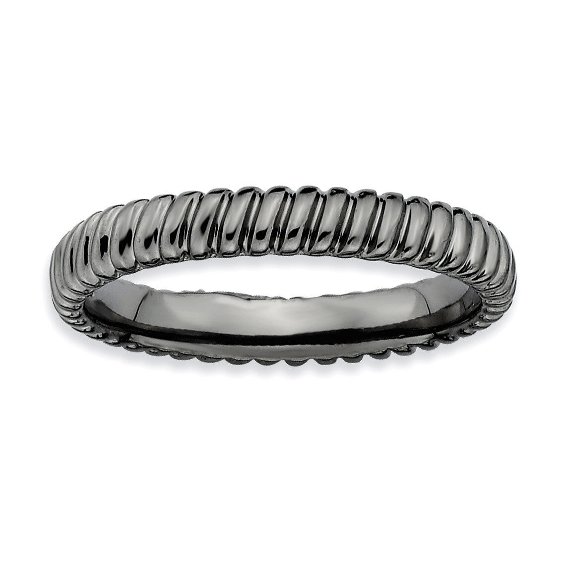 Black-plated Ring - Sterling Silver QSK269, MPN: QSK269, 883957147048