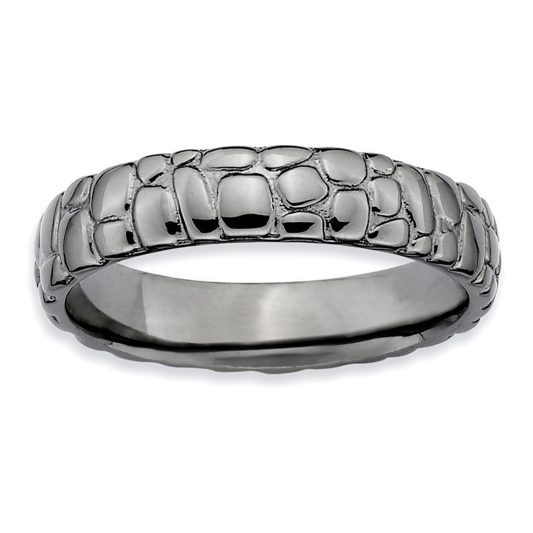 Black-plated Ring - Sterling Silver QSK317, MPN: QSK317, 883957282923