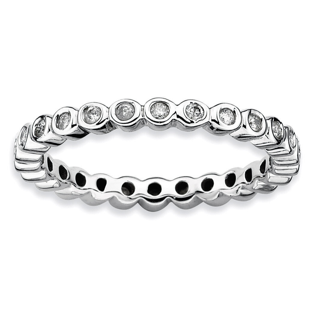 Diamond Ring - Sterling Silver QSK332