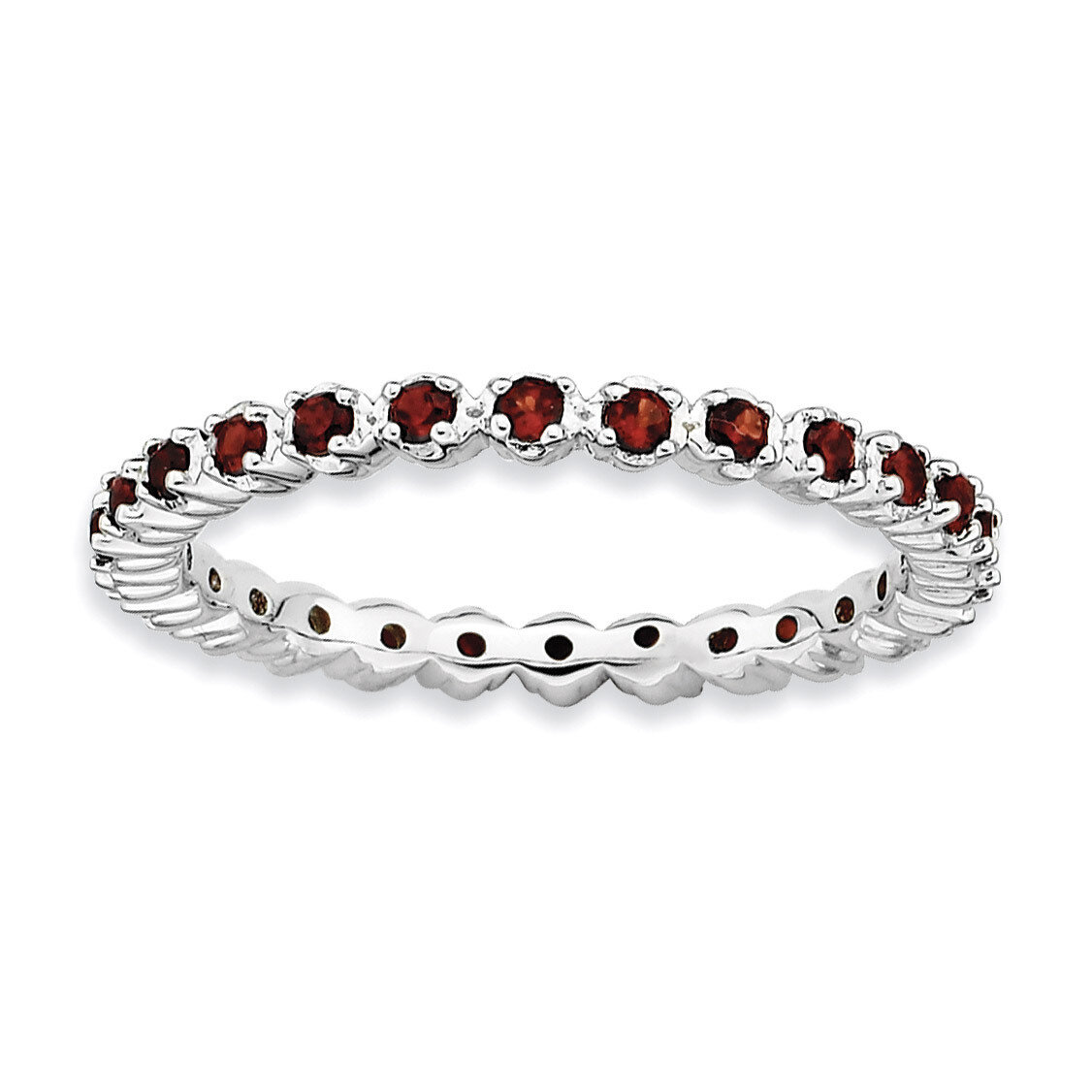 Garnet Ring - Sterling Silver QSK350, MPN: QSK350, 886774000572