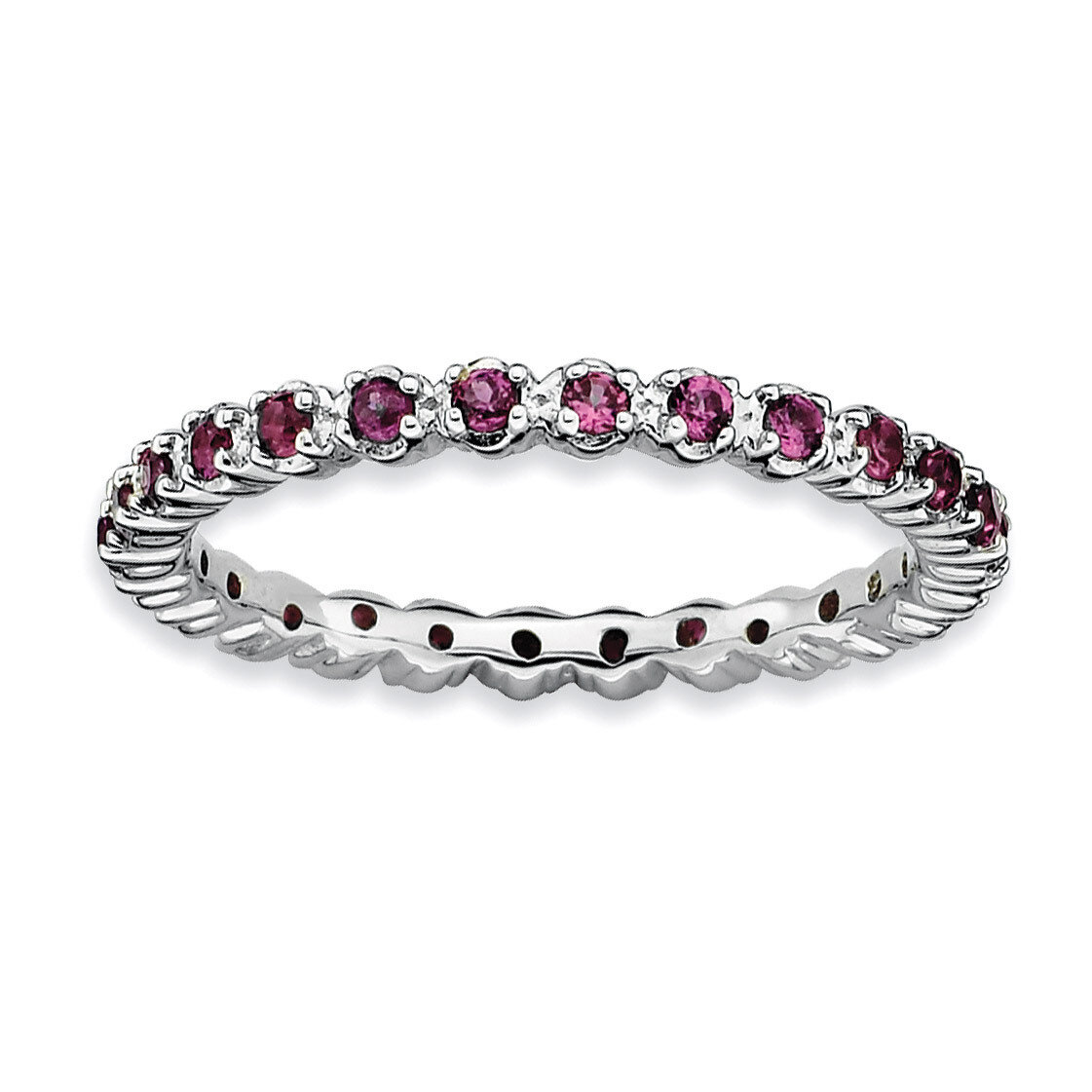 Rhodolite Garnet Ring - Sterling Silver QSK355, MPN: QSK355, 883957124810