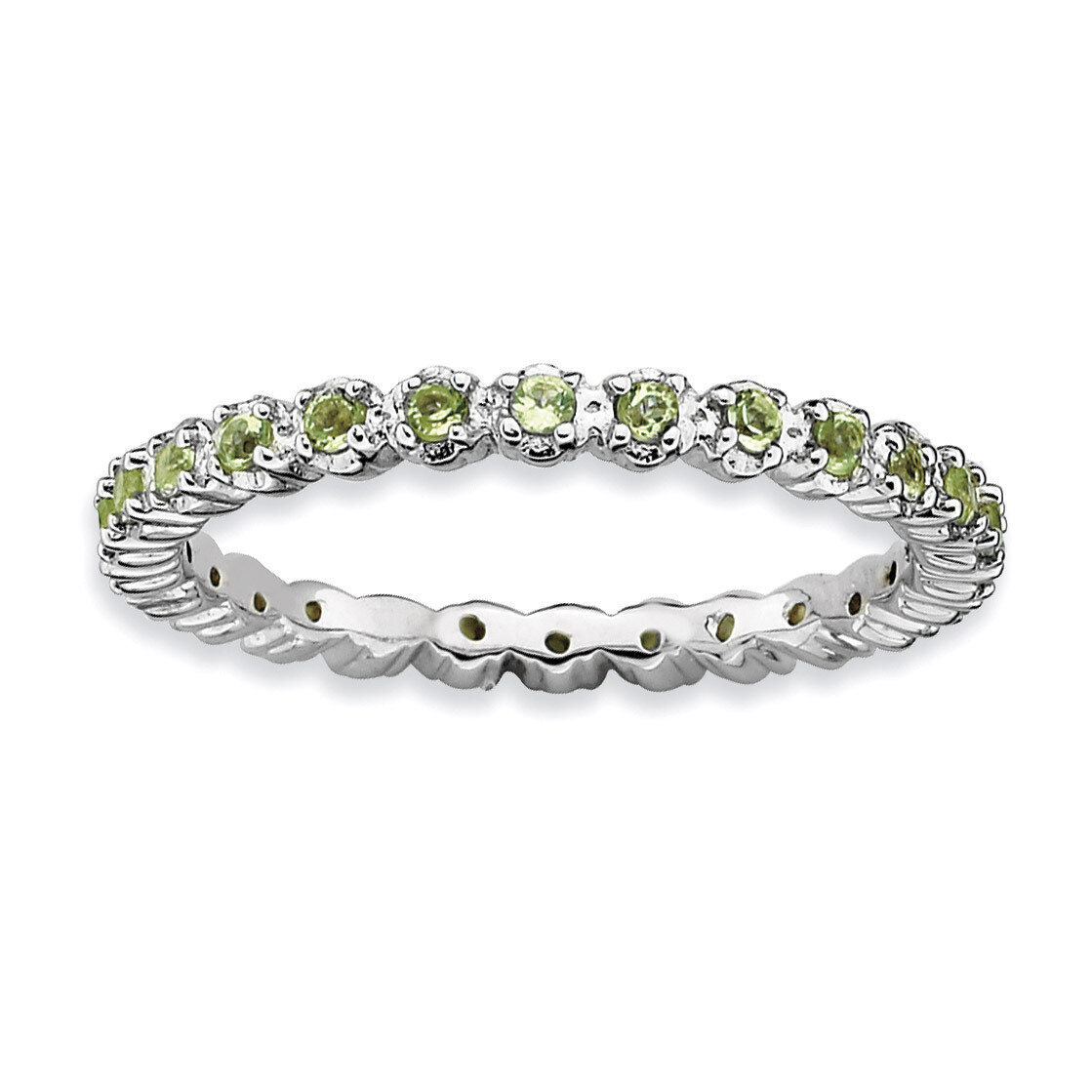 Peridot Ring - Sterling Silver QSK357, MPN: QSK357, 883957124933