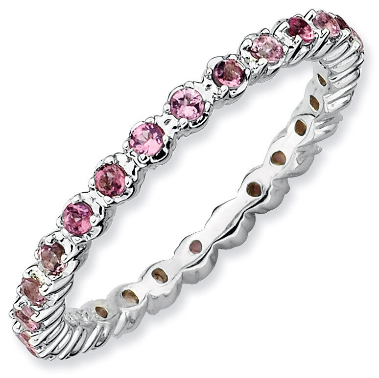 Pink Tourmaline Ring - Sterling Silver QSK359, MPN: QSK359, 883957125022