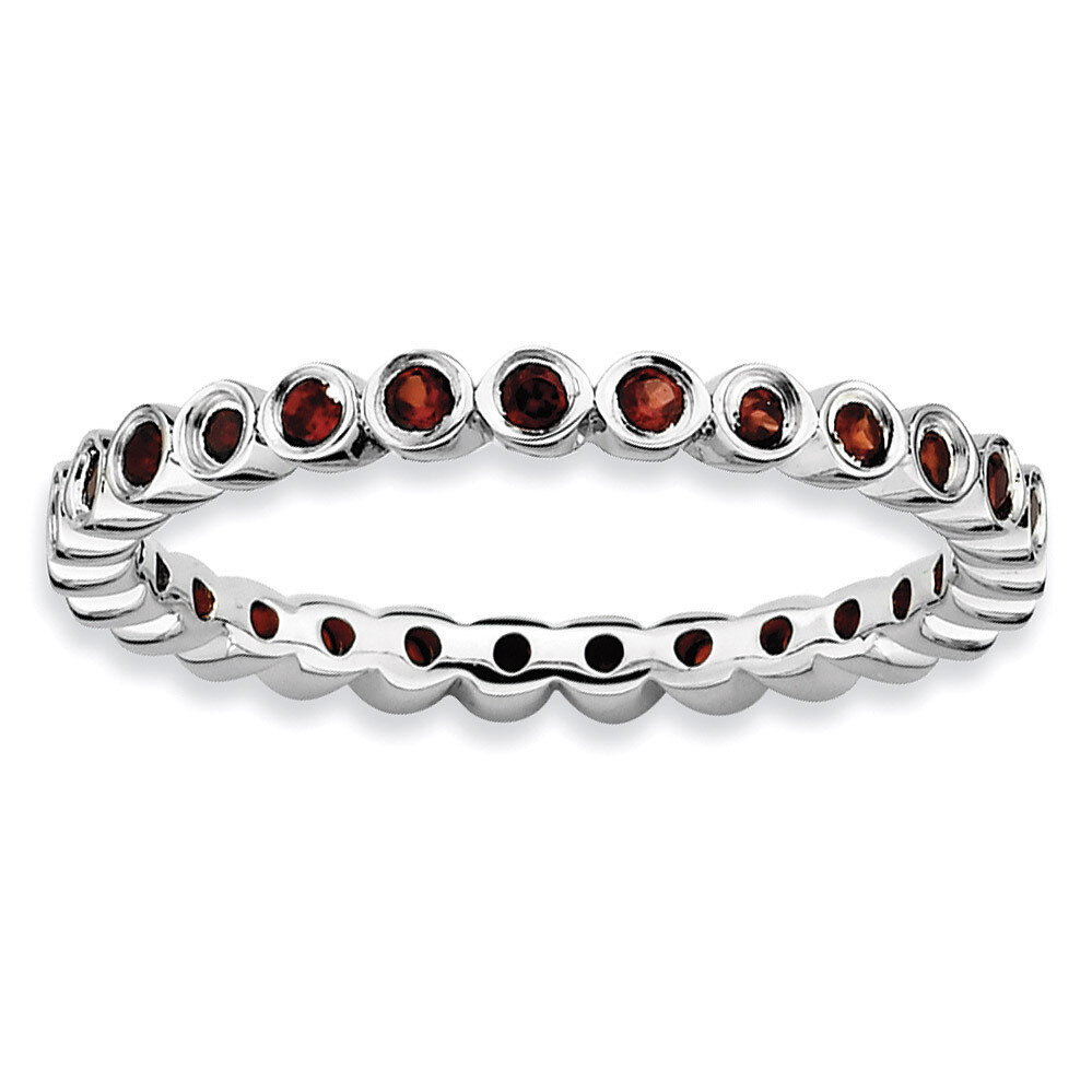 Garnet Ring - Sterling Silver QSK362, MPN: QSK362, 883957125190
