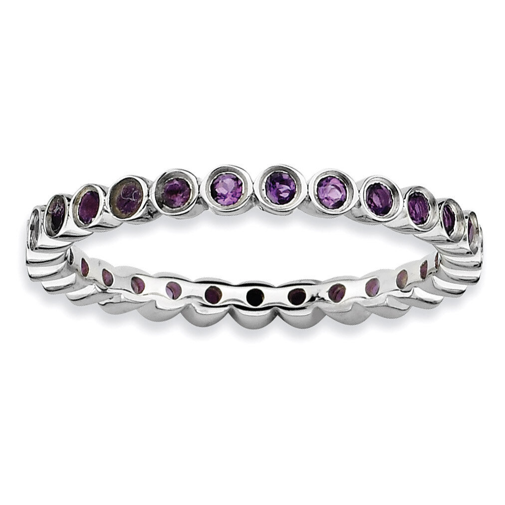 Amethyst Ring - Sterling Silver QSK363, MPN: QSK363, 886774216409