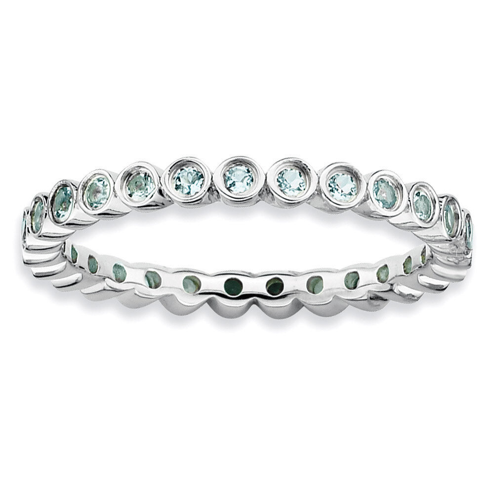 Aquamarine Ring - Sterling Silver QSK364