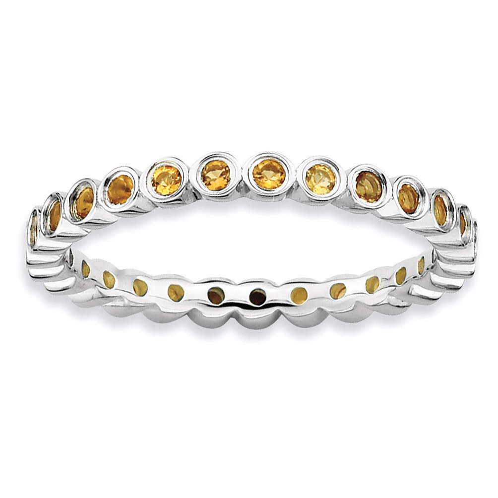 Citrine Ring - Sterling Silver QSK372, MPN: QSK372, 886774216485