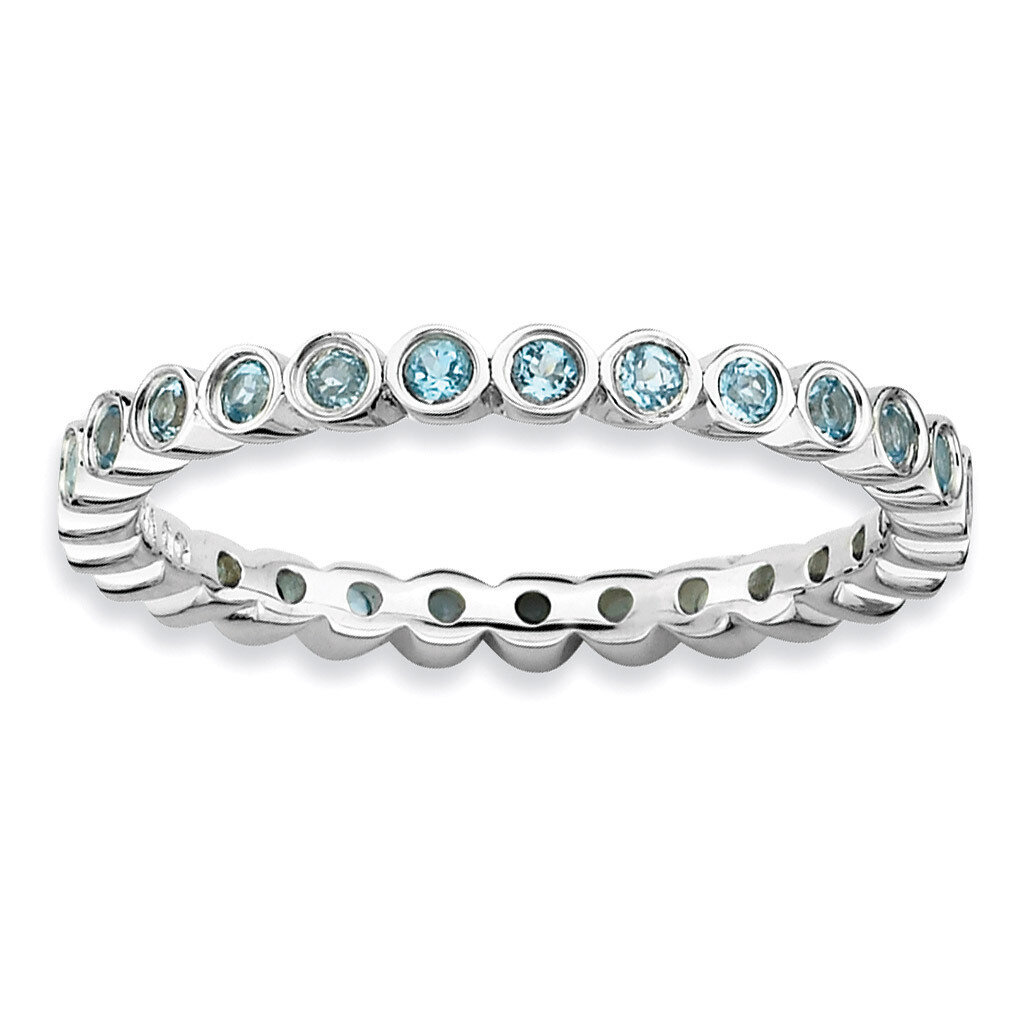 Blue Topaz Ring - Sterling Silver QSK373, MPN: QSK373, 886774216492