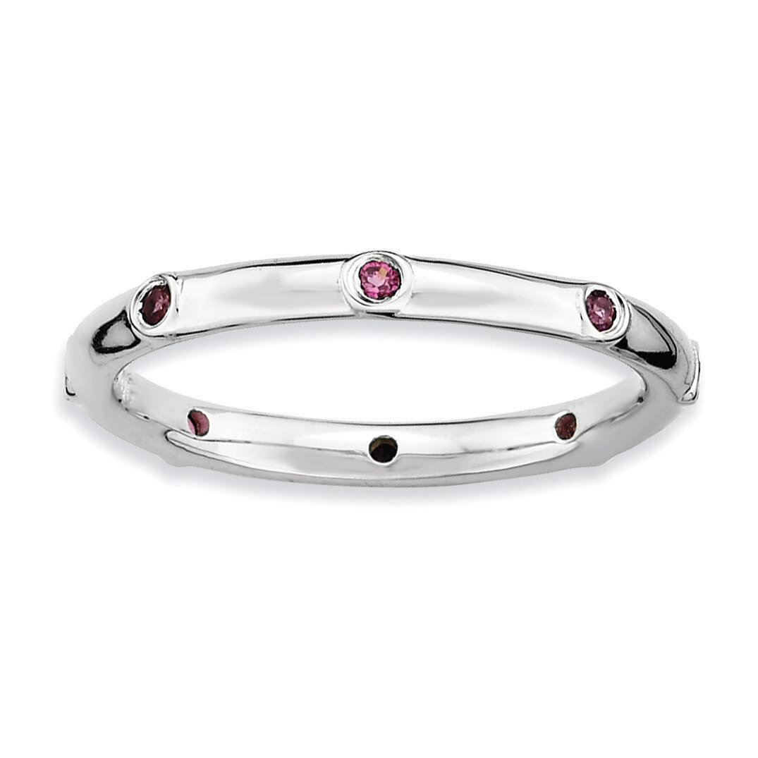 Rhodolite Garnet Ring - Sterling Silver QSK379, MPN: QSK379, 886774216553