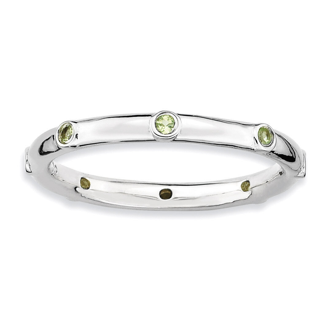 Peridot Ring - Sterling Silver QSK381, MPN: QSK381, 886774000985