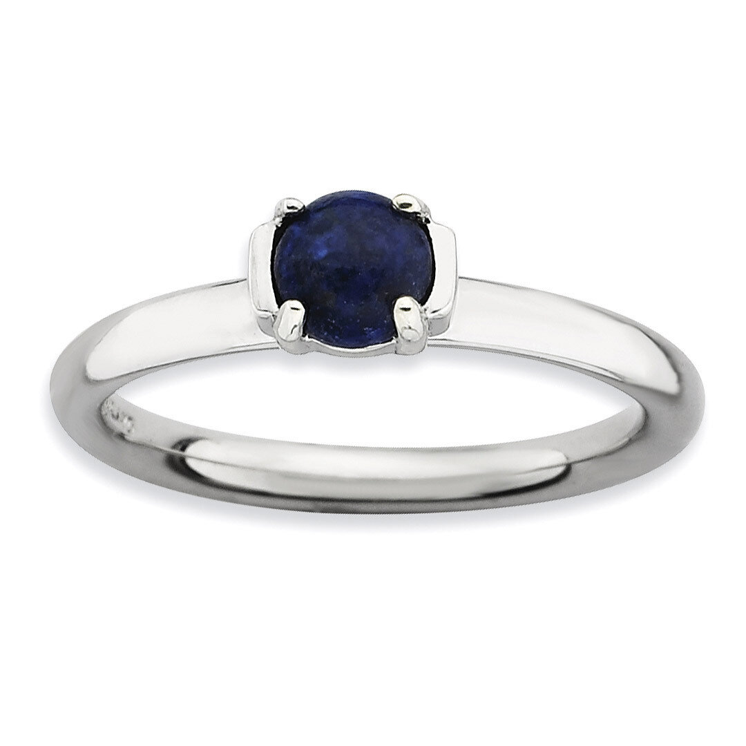 Blue Lapis Ring - Sterling Silver Polished QSK620, MPN: QSK620, 886774219813