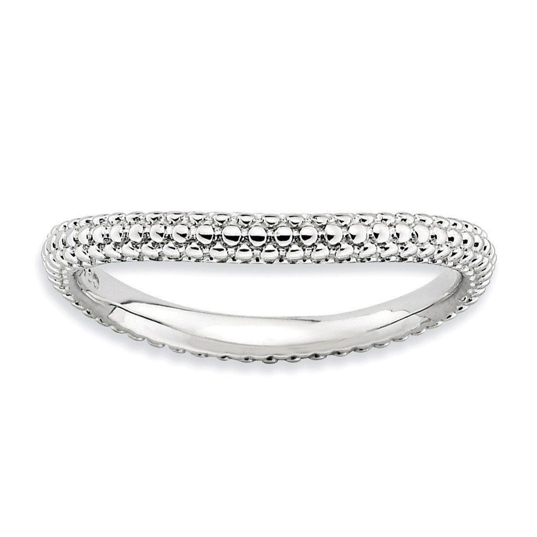 Wave Ring - Sterling Silver Polished QSK688, MPN: QSK688, 886774176093