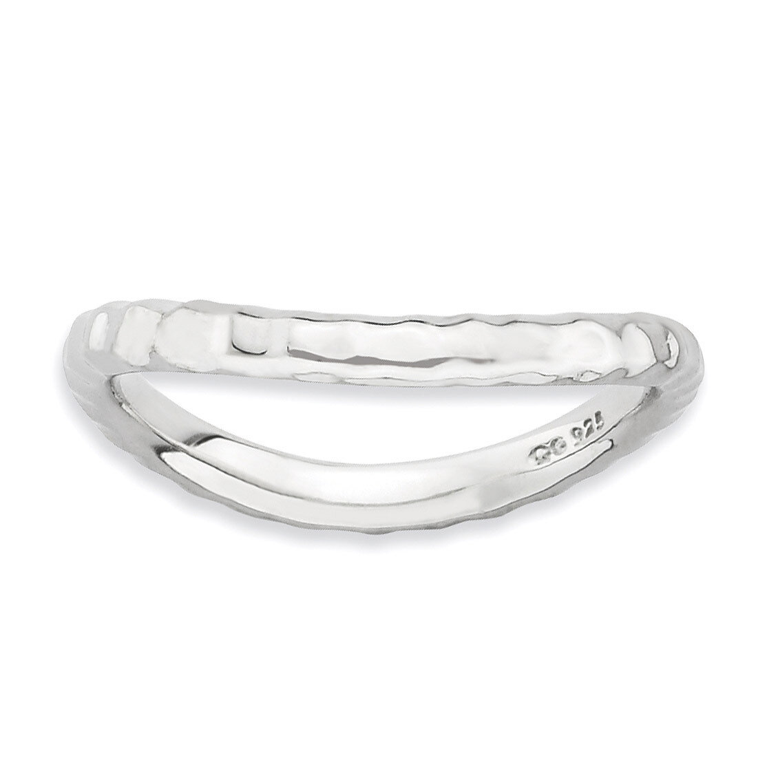 Wave Ring - Sterling Silver Polished QSK718, MPN: QSK718, 886774223421