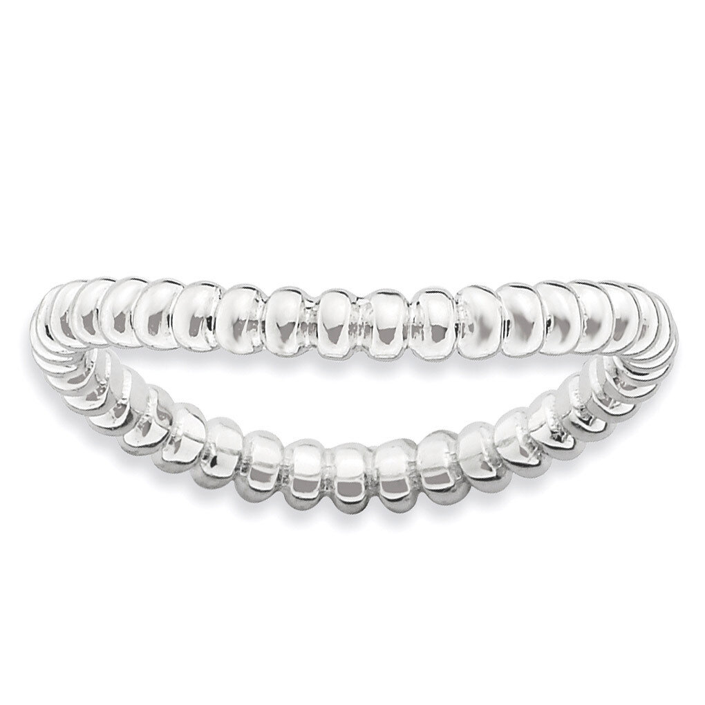 Wave Ring - Sterling Silver Polished QSK722, MPN: QSK722, 886774223667
